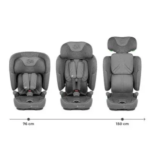 KINDERKRAFT AUTOSEDISTE FIX2GO I SIZE 76 150CM GREY 