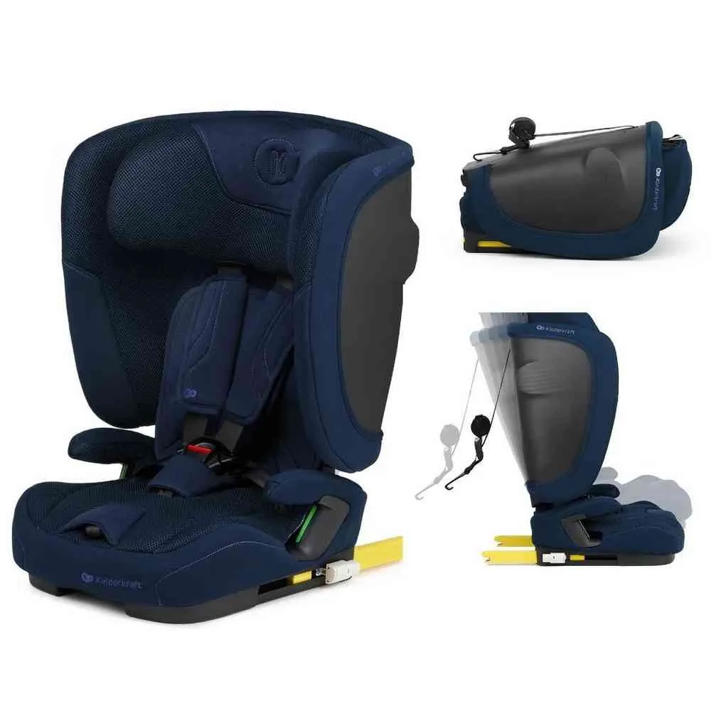 KINDERKRAFT AUTOSEDISTE FIX2GO I SIZE 76 150CM NAVY 