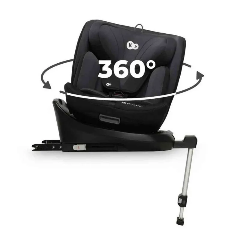 KINDERKRAFT AUTO SEDISTE I 360 I SIZE 40 150CM BLACK 