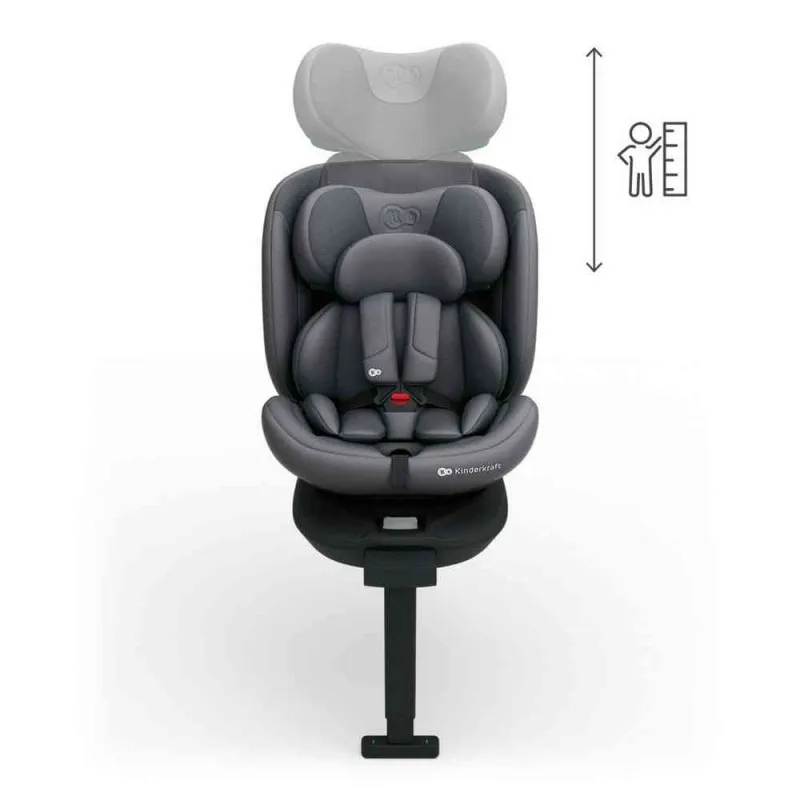 KINDERKRAFT AUTO SEDISTE I 360 2 PLUS I SIZE 40 150CM GREY 