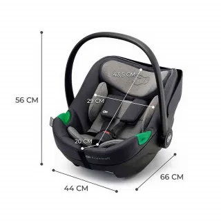 KINDERKRAFT AUTO SEDISTE I CARE I SIZE 40 87 CM COOL GREY 