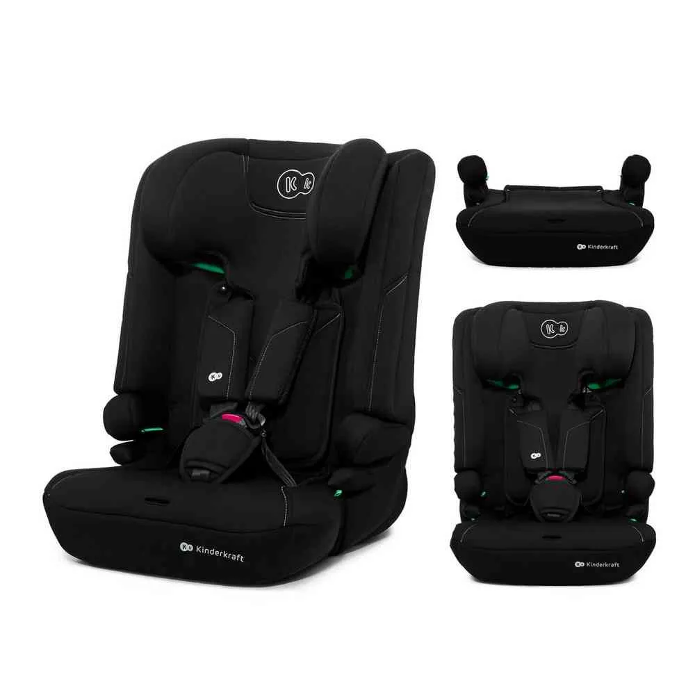 KINDERKRAFT AUTOSEDISTE I COMFY I SIZE 76 150CM BLACK 