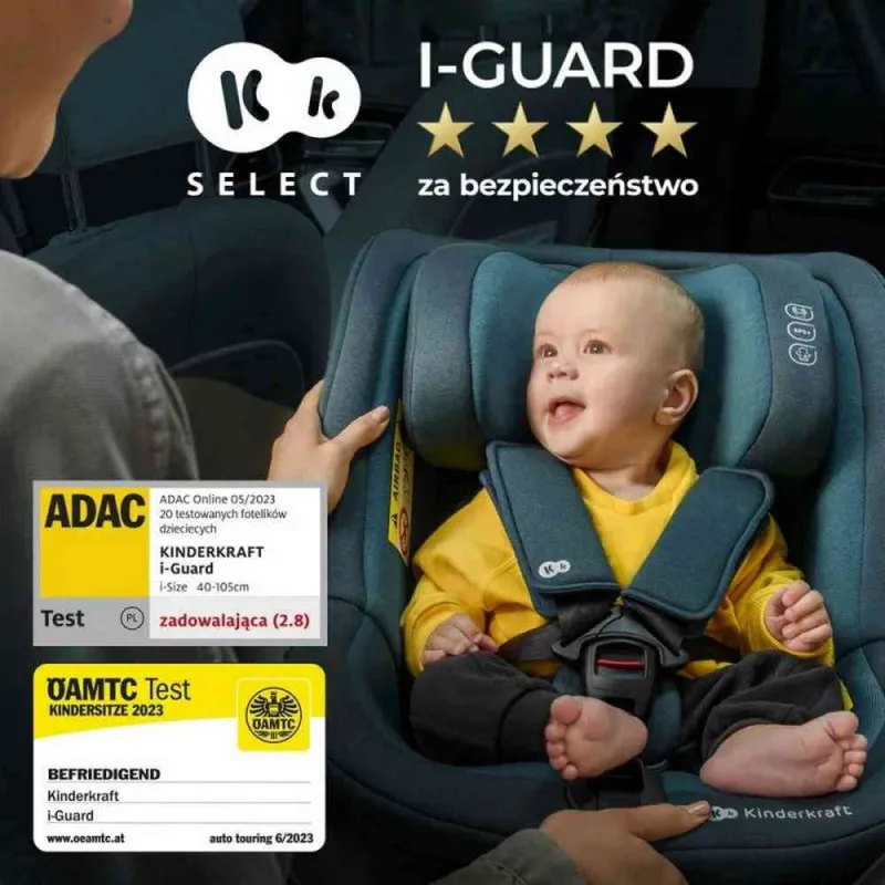 KINDERKRAFT AUTOSEDISTE I GUARD 40 105CM CHERRY PEARL 