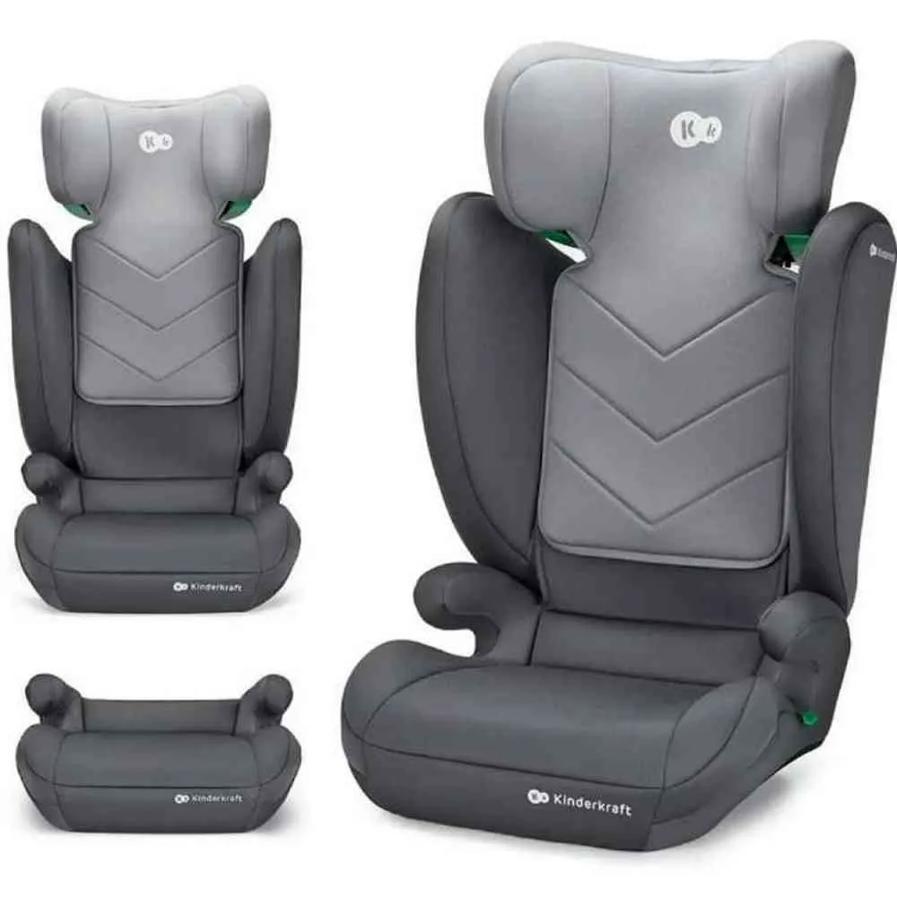 KINDERKRAFT AUTOSEDISTE I SPARK I SIZE GREY 