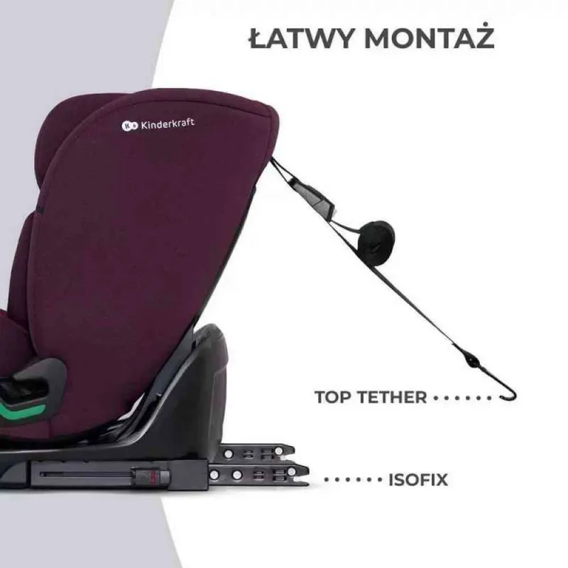 KINDERKRAFT AUTOSEDITE ONETO3 76 150CM CHERRY PEARL 