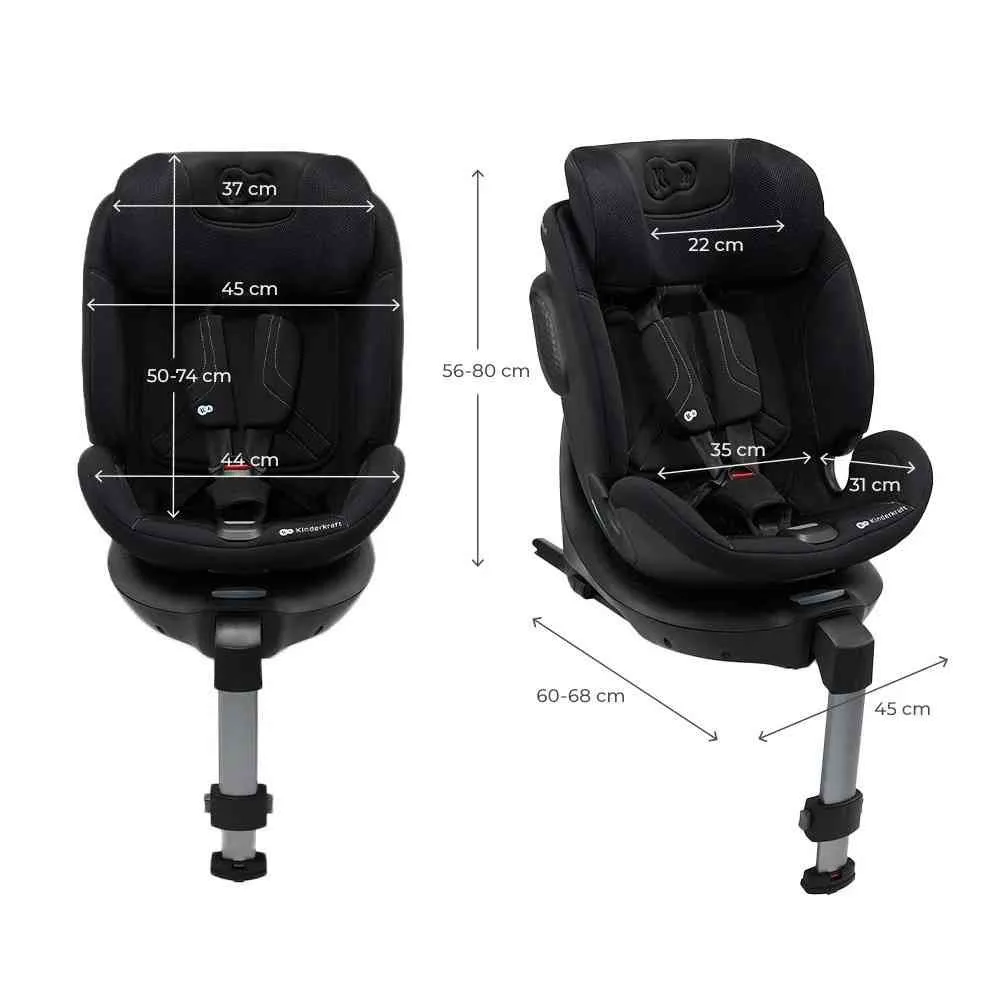 KINDERKRAFT AUTO SEDISTE XRIDER 2 I SIZE 40 150CM BLACK 