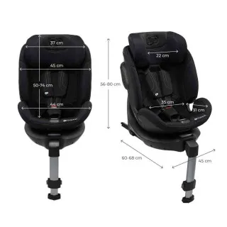 KINDERKRAFT AUTO SEDISTE XRIDER 2 I SIZE 40 150CM BLACK 