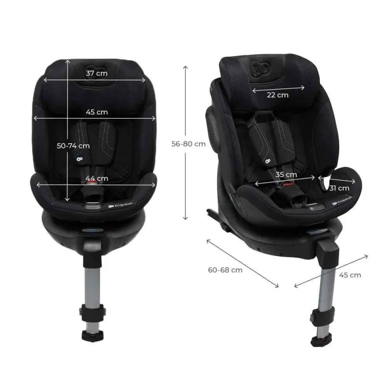 KINDERKRAFT AUTO SEDISTE XRIDER 2 I SIZE 40 150CM BLACK 