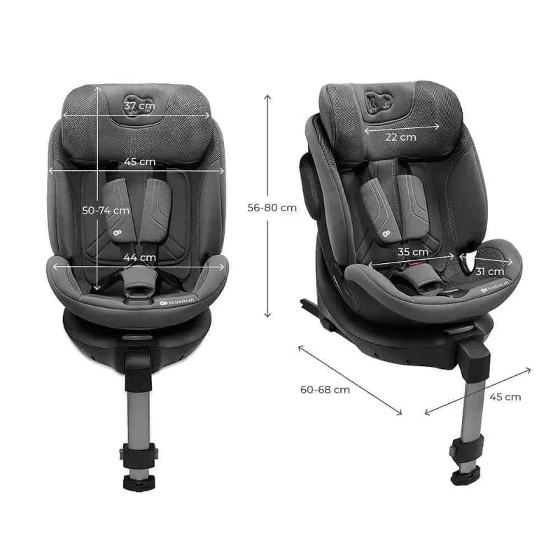 KINDERKRAFT AUTO SEDISTE XRIDER 2 I SIZE GREY 