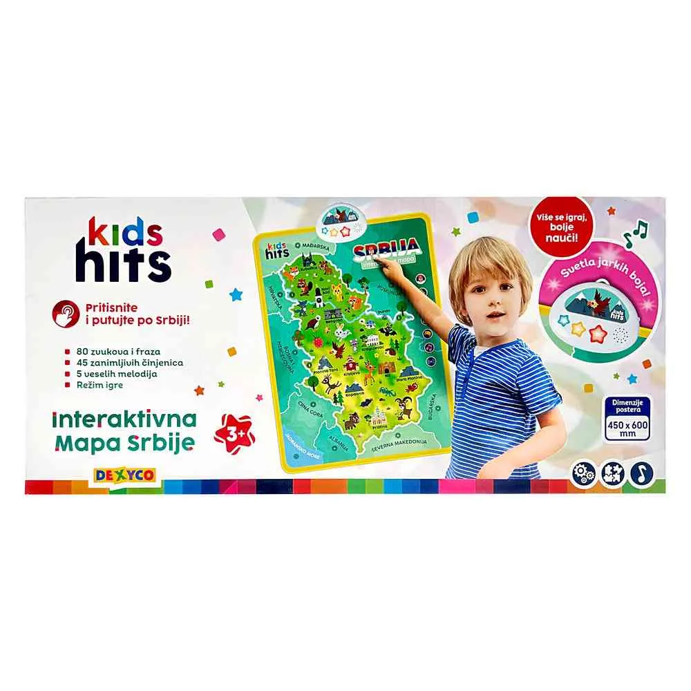 KIDS HITS INTERAKTIVNA MAPA SRBIJE 