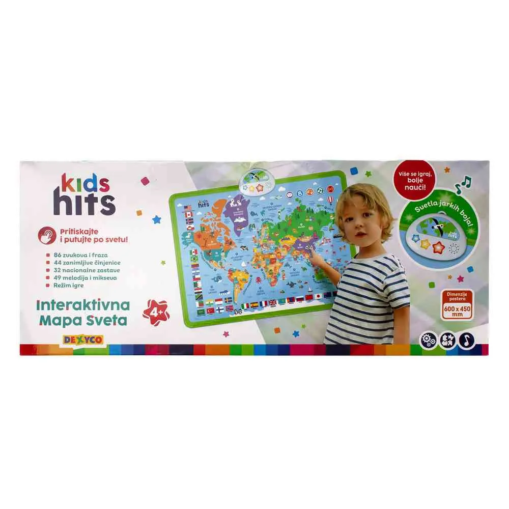 KIDS HITS INTERAKTIVNA MAPA SVETA RS 