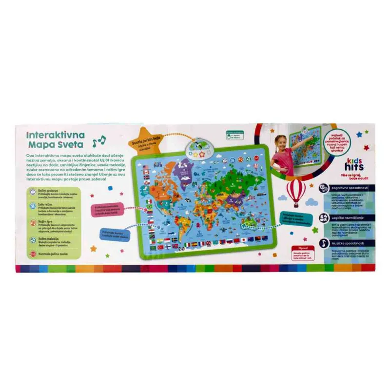 KIDS HITS INTERAKTIVNA MAPA SVETA RS 