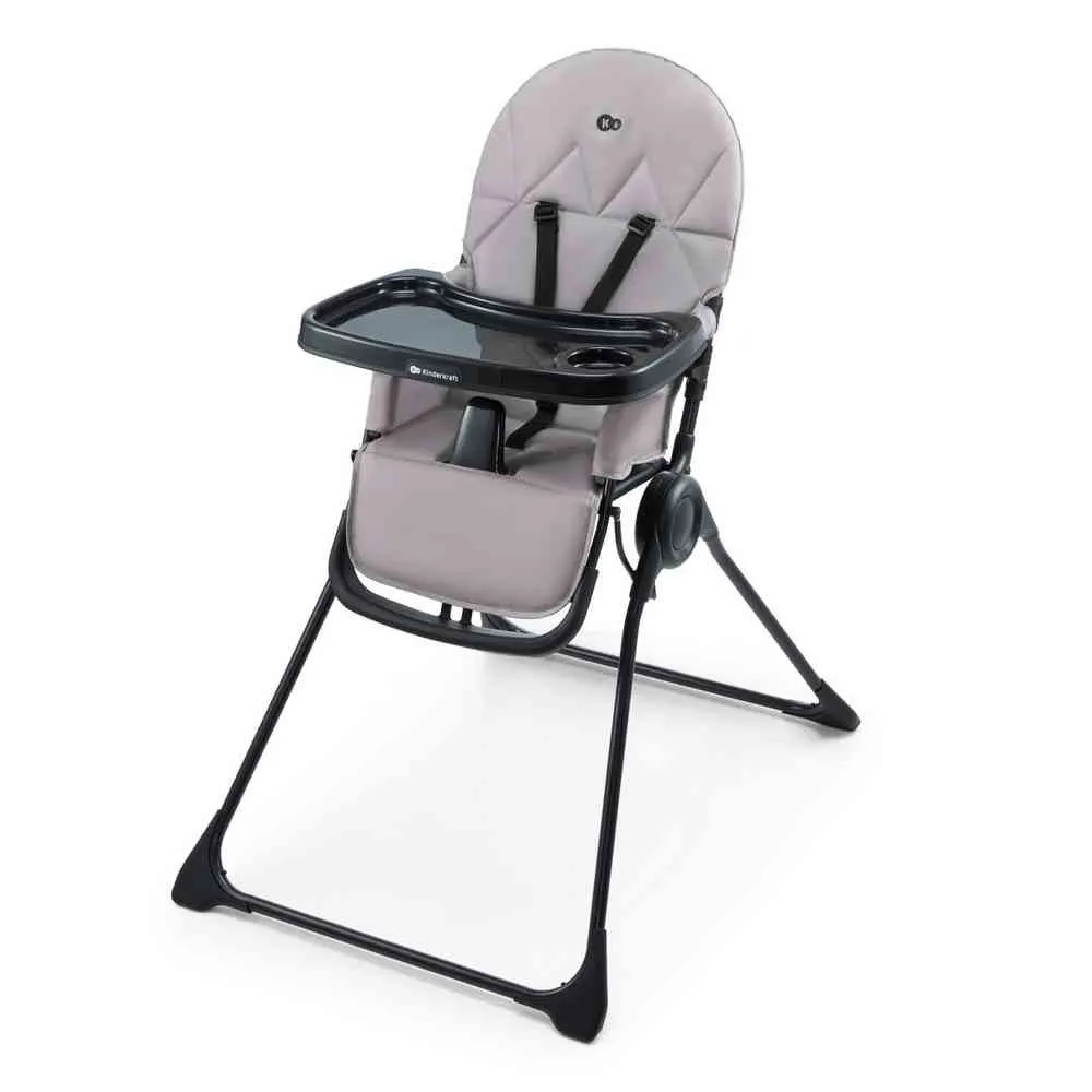 KINDERKRAFT STOLICA ZA HRANJENJE BINCI GREY 