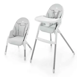 KINDERKRAFT STOLICA ZA HRANJENJE DINNLY LIGHT GREY 