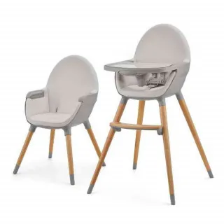 KINDERKRAFT STOLICA ZA HRANJENJE 2U1 FINI2 GREY 