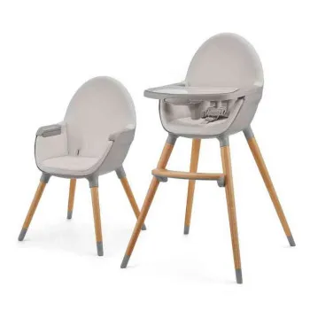KINDERKRAFT STOLICA ZA HRANJENJE 2U1 FINI2 GREY 