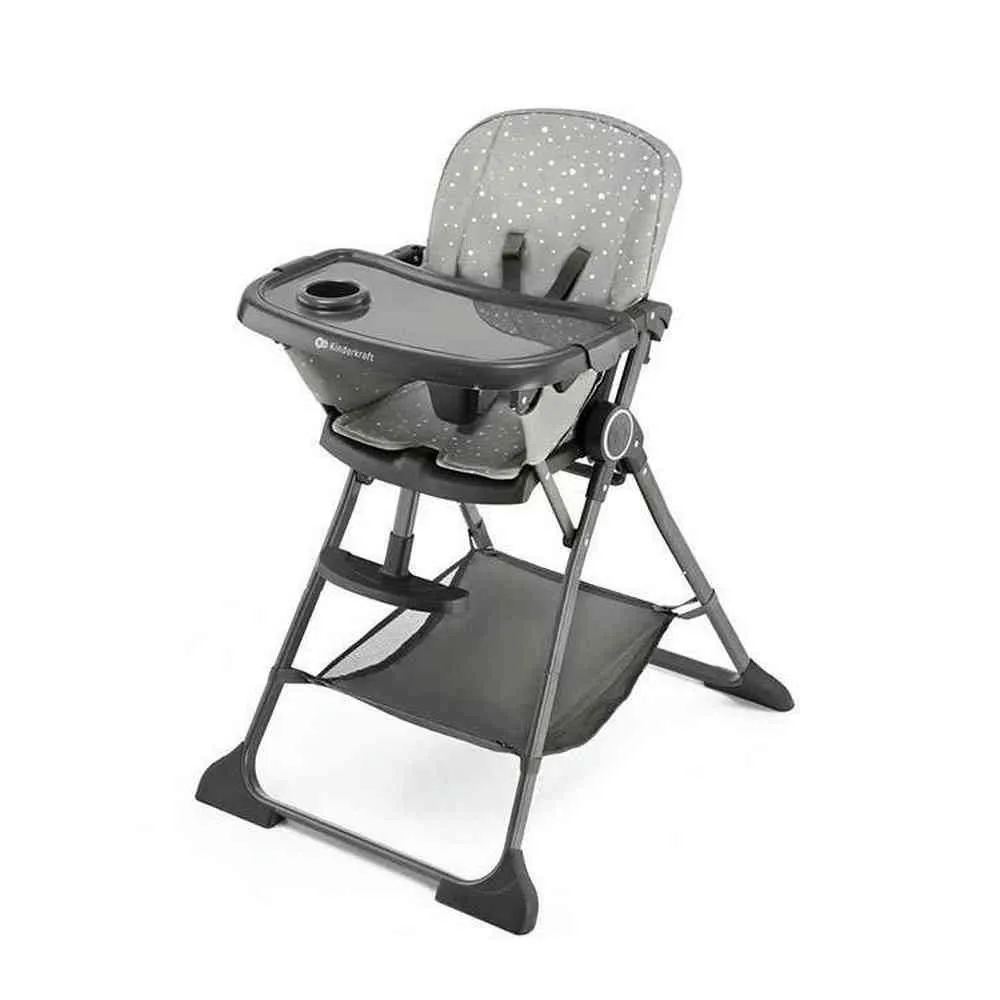 KINDERKRAFT STOLICA ZA HRANJENJE FOLDEE GREY 