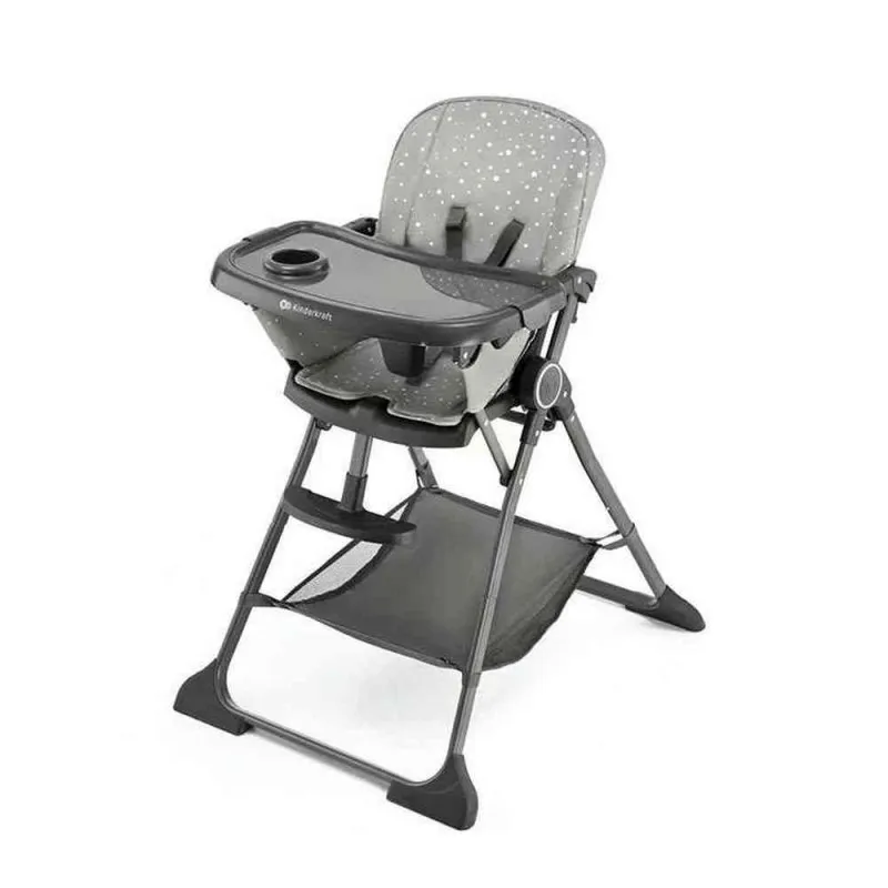 KINDERKRAFT STOLICA ZA HRANJENJE FOLDEE GREY 