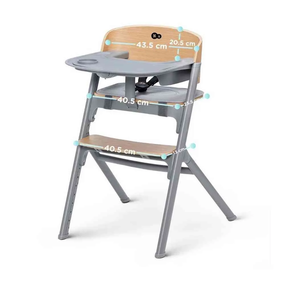 KINDERKRAFT STOLICA ZA HRANJENJE LIVY WOOD 