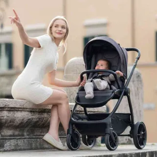 KIKKA BOO KOLICA TRIO SISTEM MODENA DARK GREY 