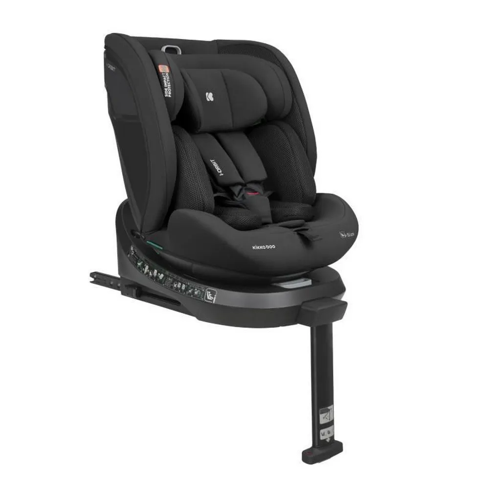 KIKKA BOO AUTO SEDISTE I-SIZE (40-150 CM) I-ORBIT BLACK