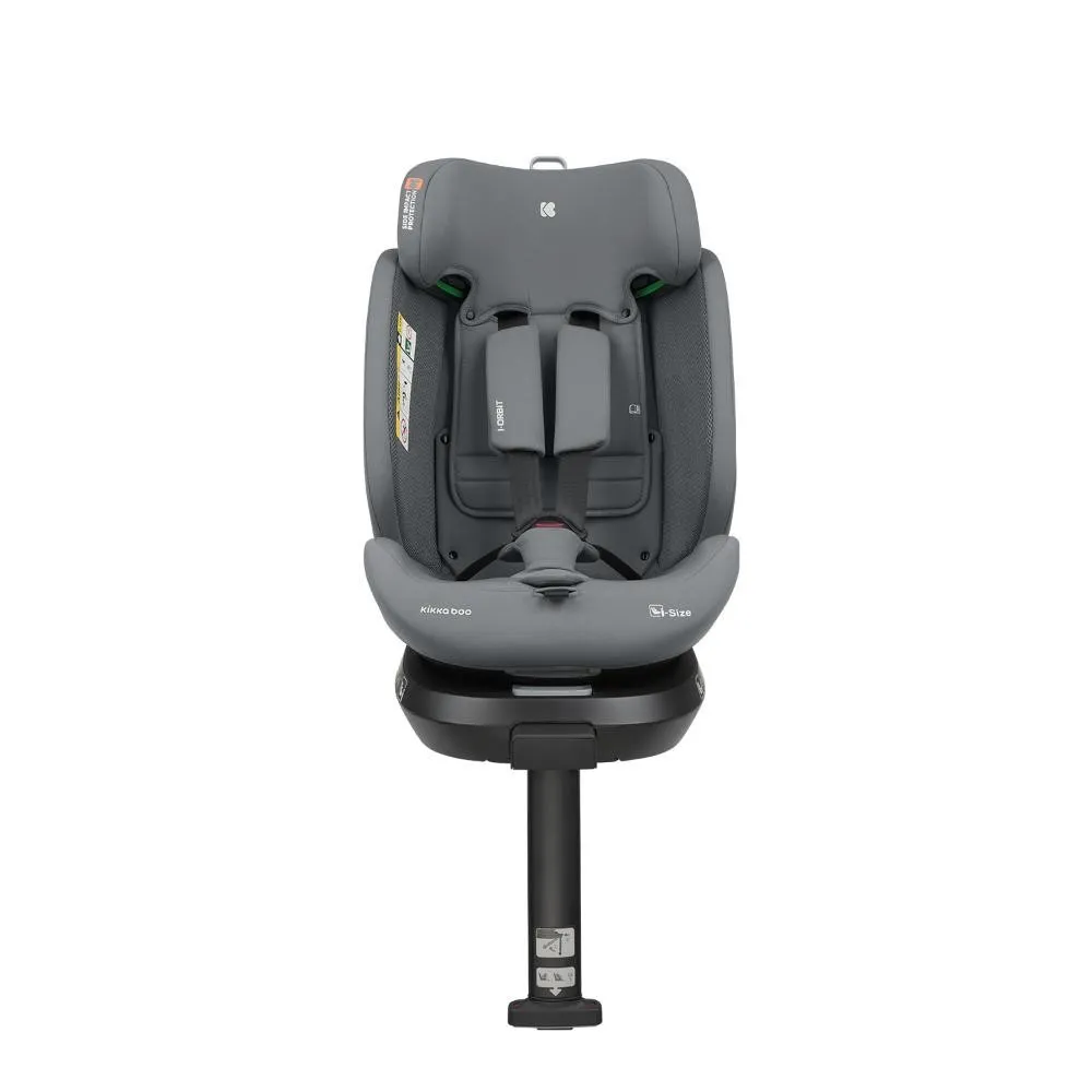 KIKKA BOO AUTO SEDISTE I-SIZE (40-150 CM) I-ORBIT LIGHT GREY 