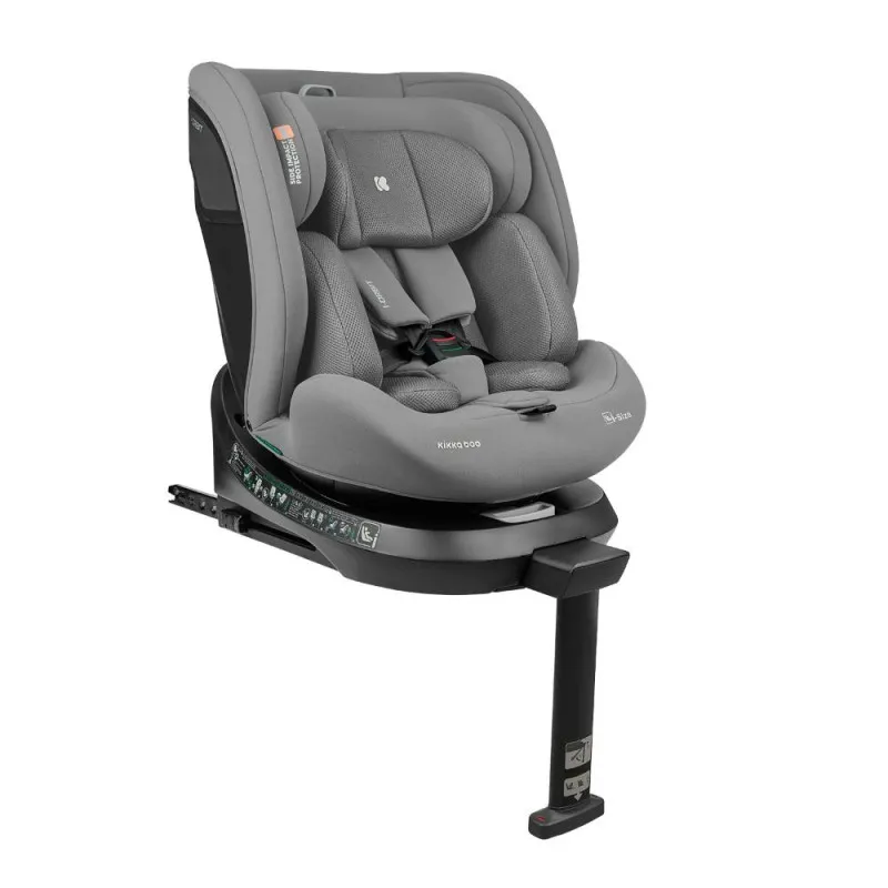 KIKKA BOO AUTO SEDISTE I-SIZE (40-150 CM) I-ORBIT LIGHT GREY 