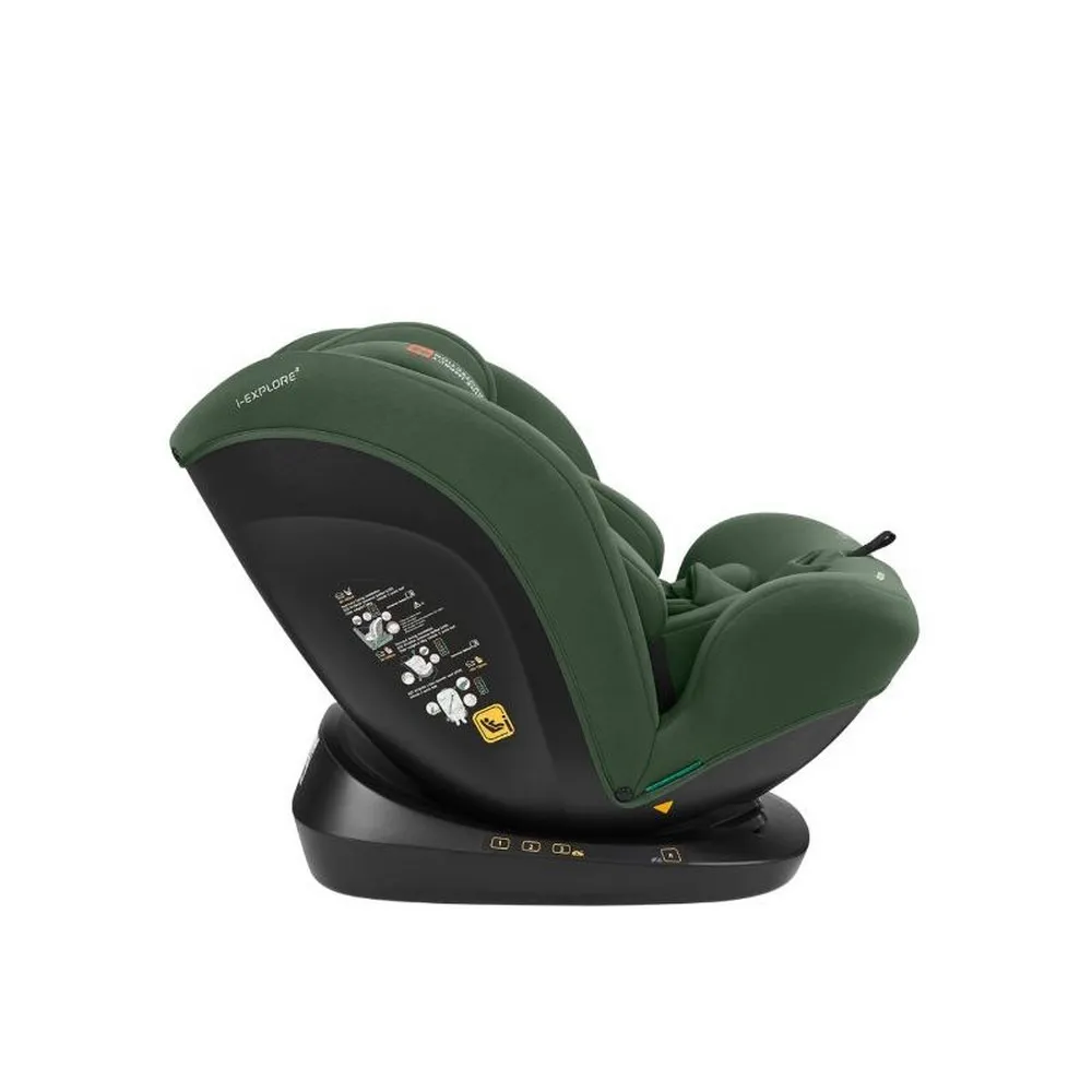 KIKKA BOO AUTO SEDISTE I-SIZE (40-150 CM) I-EXPLORE 2 ARMY GREEN