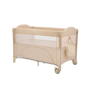 KIKKA BOO PRENOSIVI KREVETAC SA DVA NIVOA MILKY WAY BEIGE 