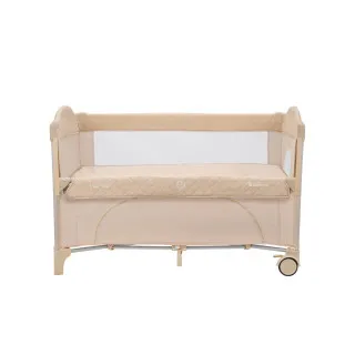 KIKKA BOO PRENOSIVI KREVETAC SA DVA NIVOA MILKY WAY BEIGE 