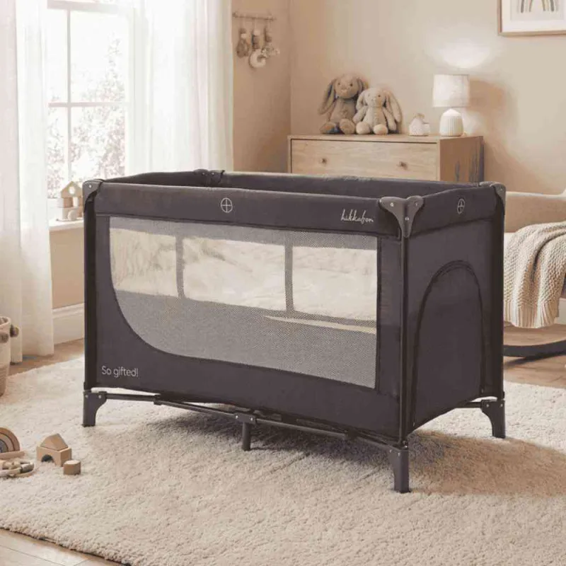 KIKKA BOO PRENOSIVI KREVETAC DVA NIVOA BLACK 