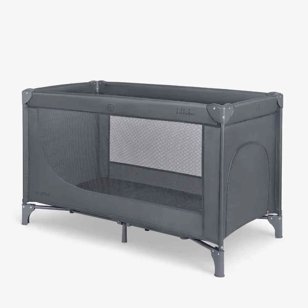 KIKKA BOO PRENOSIVI KREVETAC DVA NIVOA GREY 