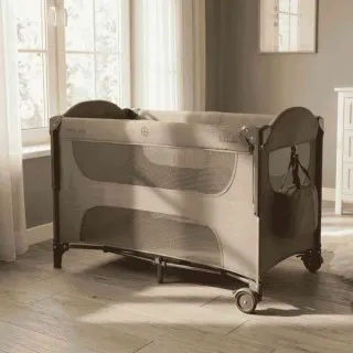 KIKKA BOO PRENOSIVI KREVETAC DVA NIVOA MILKY WAY BEIGE 