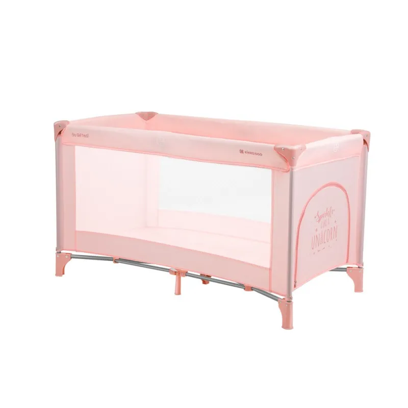 KIKKA BOO PRENOSIVI KREVETAC JEDAN NIVO SO GIFTED PINK
