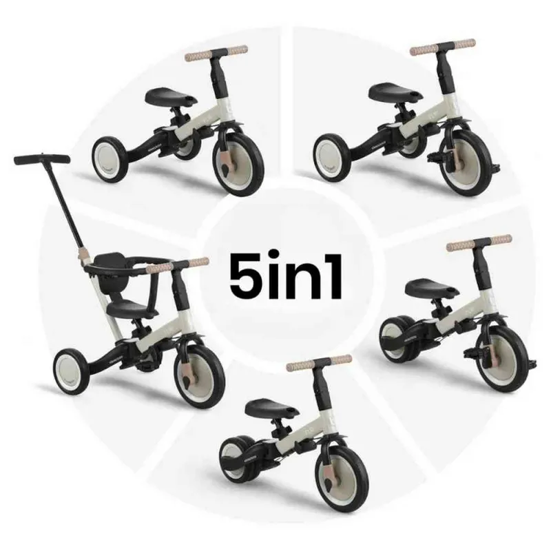 KIKKA BOO TRICIKL 5IN1 FLIP GREY 