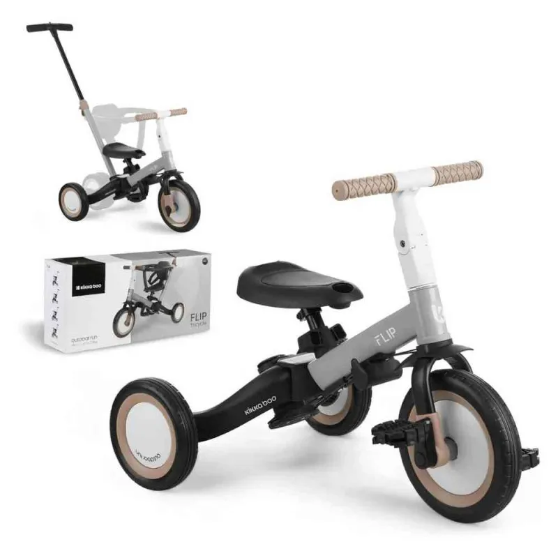 KIKKA BOO TRICIKL 5IN1 FLIP GREY 