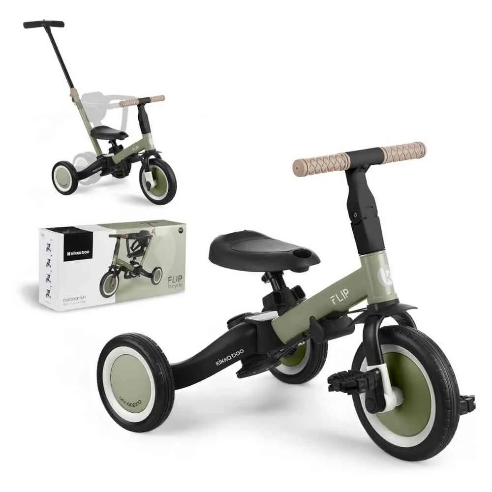 KIKKA BOO TRICIKL 5IN1 FLIP ARMY GREEN 