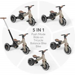 KIKKA BOO TRICIKL 5IN1 FLASH BEIGE 