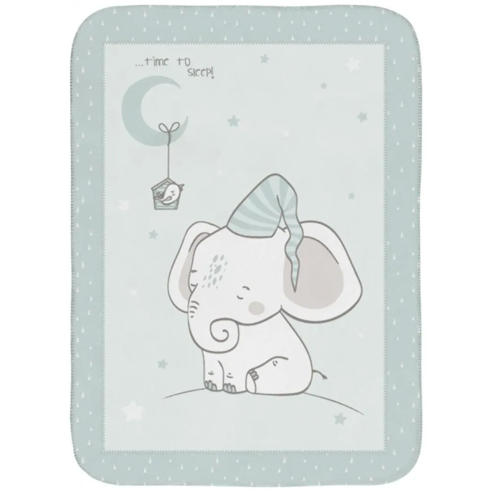 KIKKA BOO CEBE SUPER SOFT ELEPHANT TIME 80X110 CM 