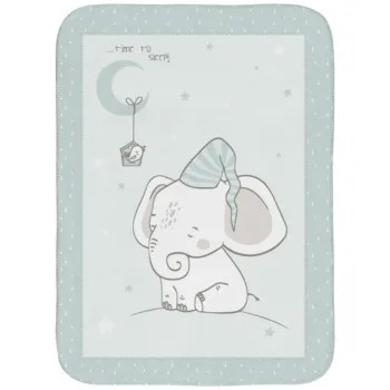 KIKKA BOO CEBE SUPER SOFT ELEPHANT TIME 80X110 CM 