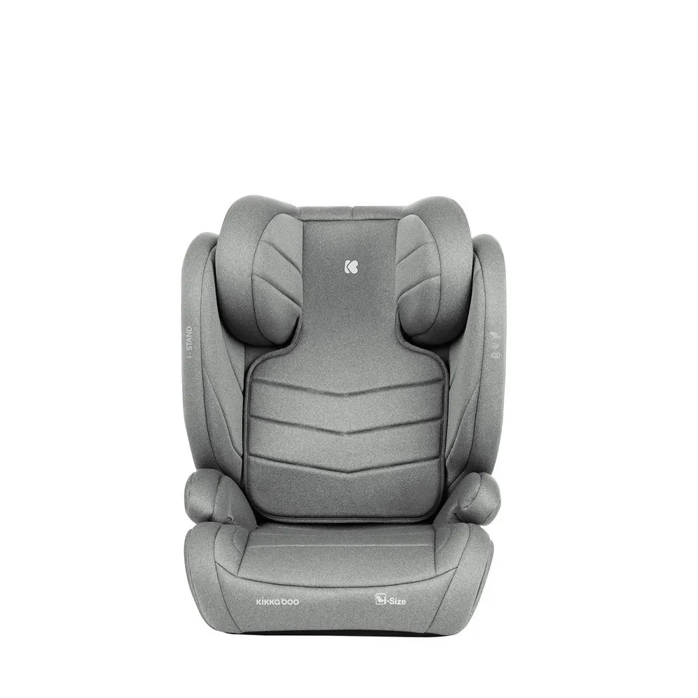 KIKKA BOO AUTO SEDISTE I-SIZE (100-150 CM) I-STAND LIGHT GREY