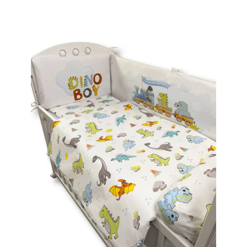 KIDZZ POSTELJINA 8 DELOVA DINO