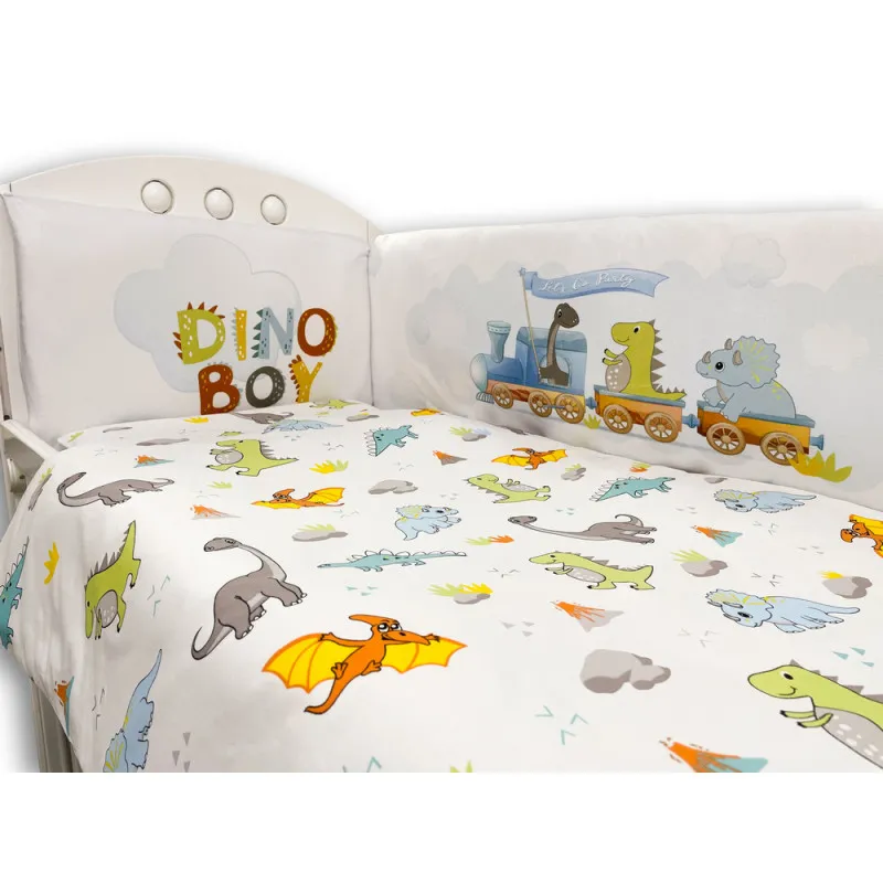 KIDZZ POSTELJINA 8 DELOVA DINO