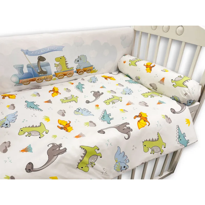 KIDZZ POSTELJINA 8 DELOVA DINO