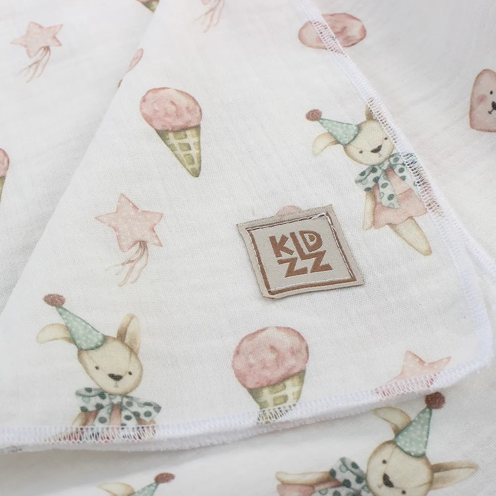 KIDZZ TETRA PELENE OD MUSLINA ROZE 80X80CM 2KOM