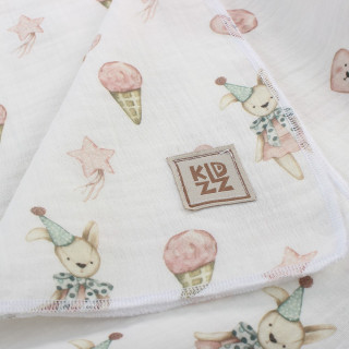 KIDZZ TETRA PELENE OD MUSLINA ROZE 80X80CM 2KOM 