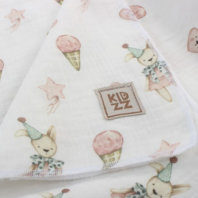 KIDZZ TETRA PELENE OD MUSLINA ROZE 80X80CM 2KOM