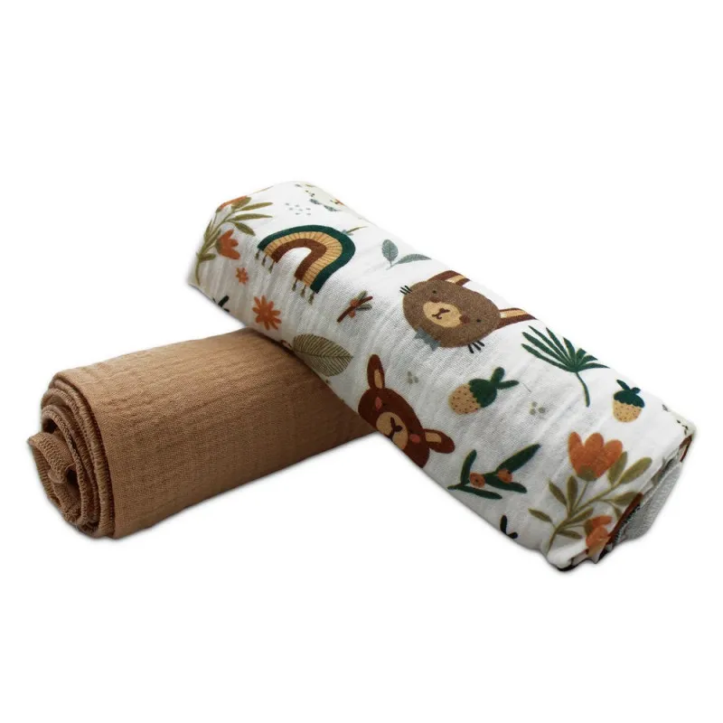 KIDZZ TETRA PELENE OD MUSLINA CAPUCINO 80X80CM 2KOM