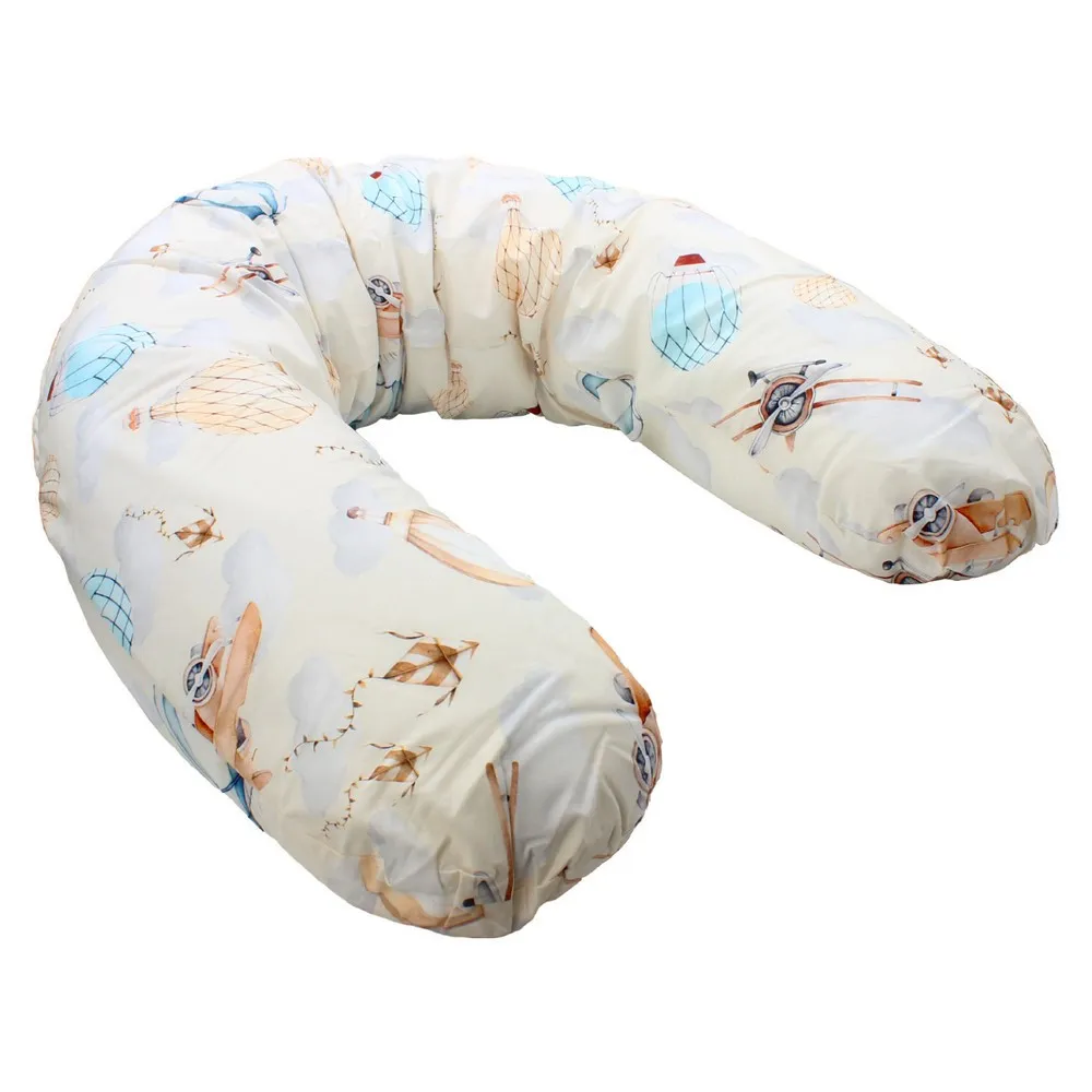 KIDZZ JASTUK ZA TRUDNICE I DOJILJE AVIONI 145X36CM