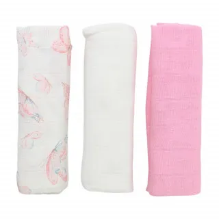 KIDZZ TETRA PELENE ROZE 3KOM 80X80CM